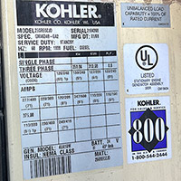 Kohler 250 kW REOZJD 3