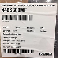 Toshiba 4400 Series 30 kVA 5