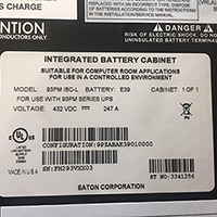 Eaton Powerware 93PM Battery Cabinet Image 4