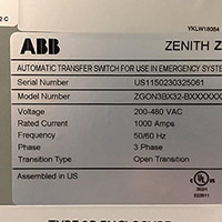 ABB 1000A ZTG 3
