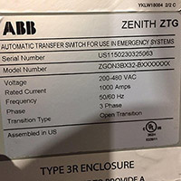 ABB 1000A ZTG 3