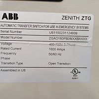 ABB 1600A ZTG 3