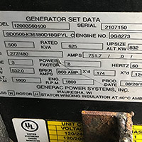 Generac 500 kW SD500 1