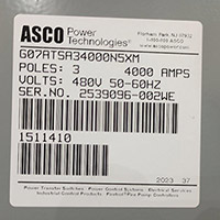 ASCO 4000A Series 7000 6