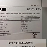 ABB 800A ZTG 3