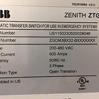 ABB 800A ZTG 3