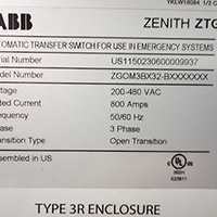 ABB 800A ZTG 3