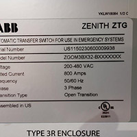 ABB 800A ZTG 3