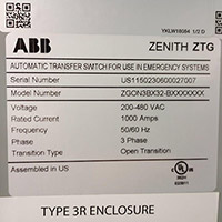 ABB 1000A ZTG 3