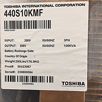 Toshiba 4400 Series 100 kVA 6