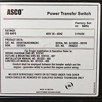 ASCO 300 Series 200A 5