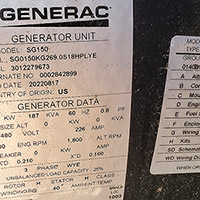 Generac 150 kW SG150 10