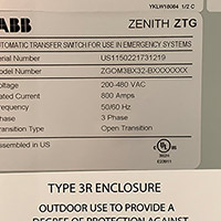 ABB 800A ZTG 1