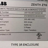 ABB 800A ZTG 2