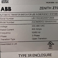 ABB 800A ZTG 2