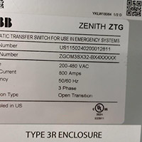 ABB 800A ZTG 2