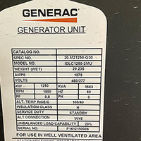 Generac 1250 kW IDLC12502MU 9